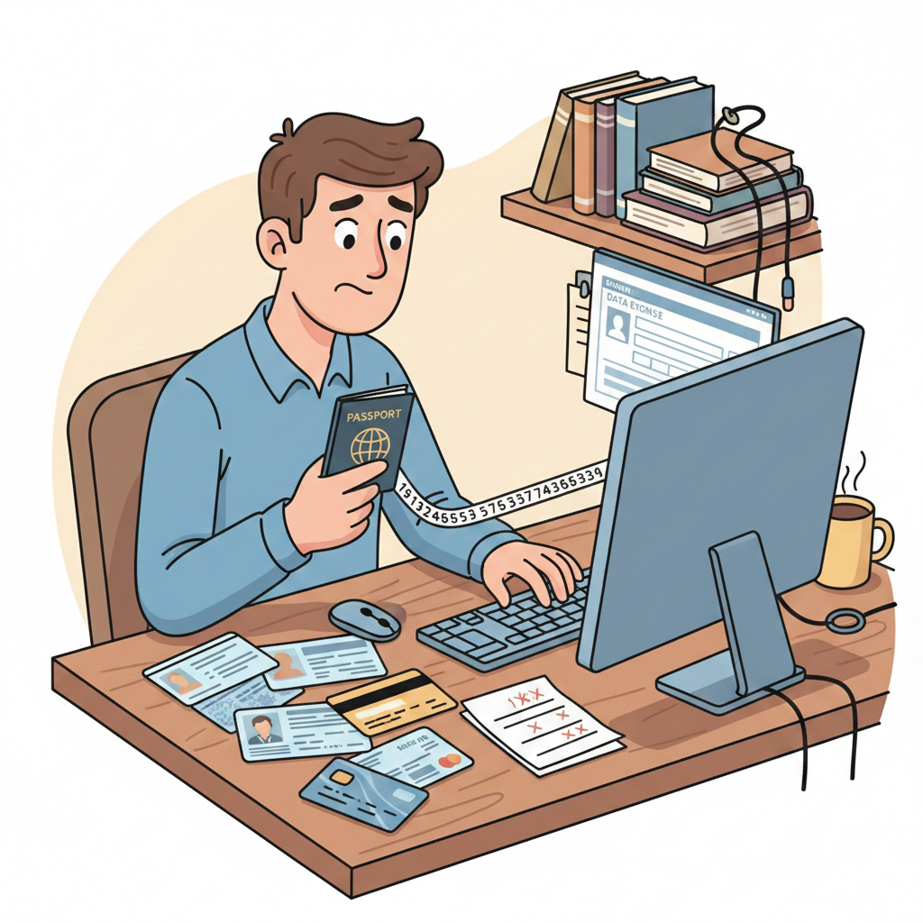 Disorganized documents before Foldini